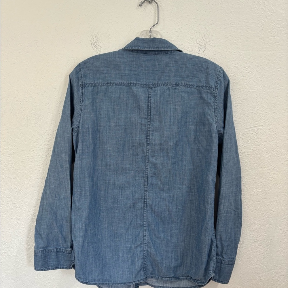 Talbots Blue Chambray Button-Up Shirt - Picture 4 of 6